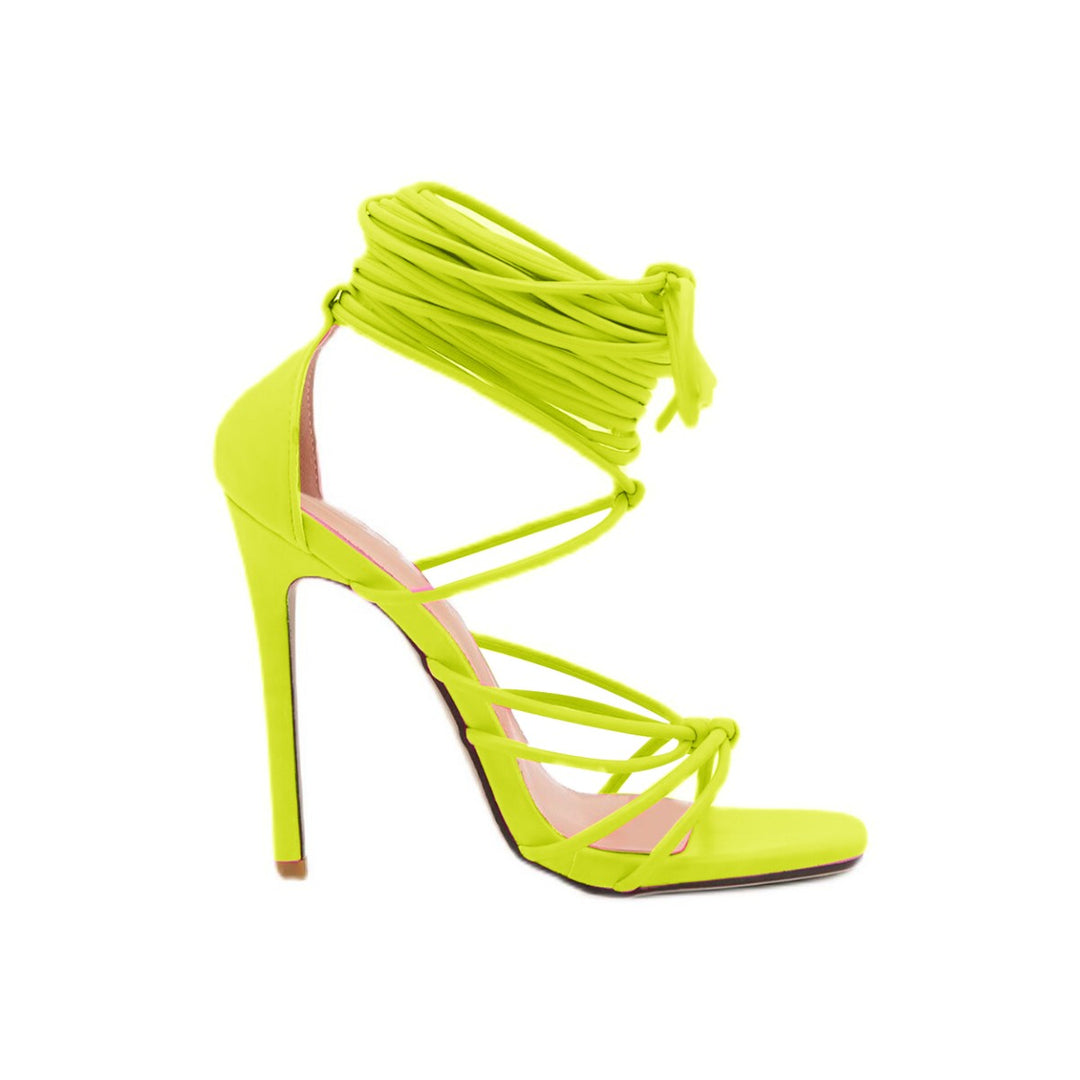 LEIRE Lace Up High Heel Sandals