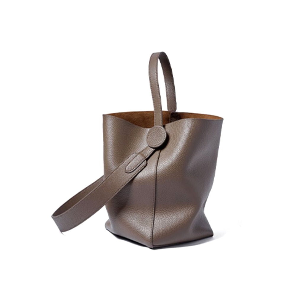 LEKUI Leather Bucket Bag