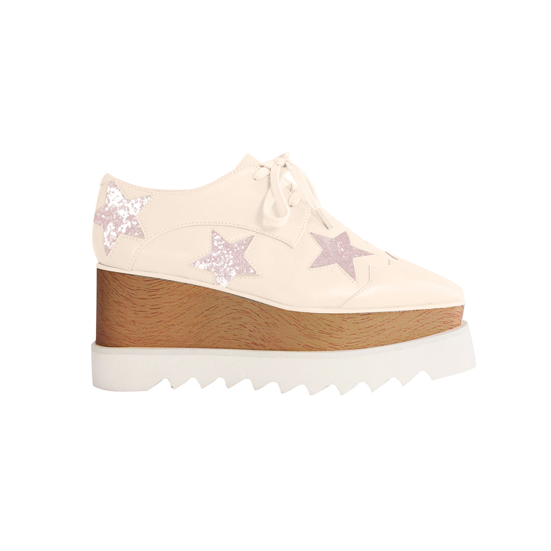 LIBBY Star Lace Up Oxfords Platform Sneakers