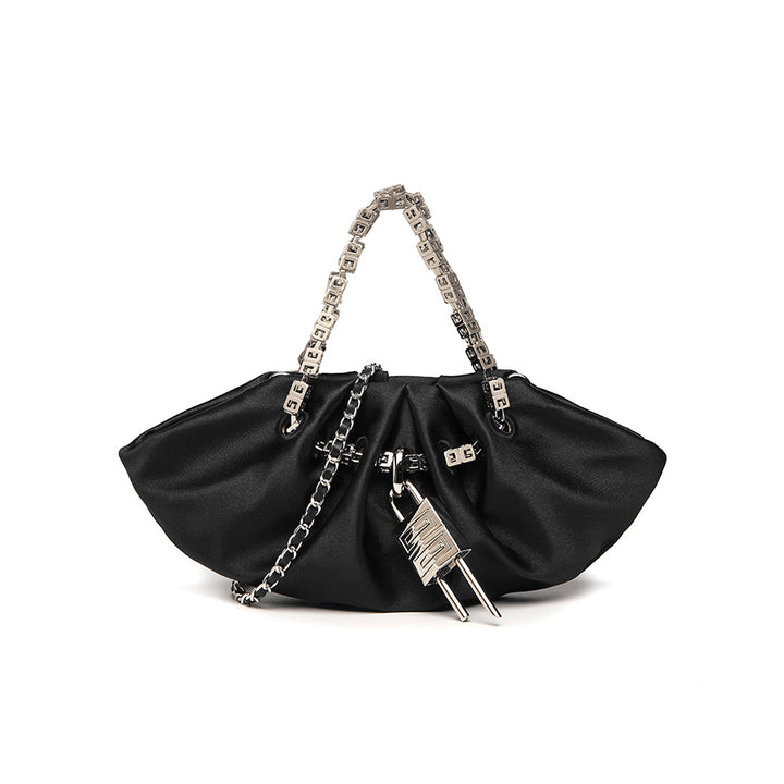 MEURI Lock Detailed Cross Body Bag