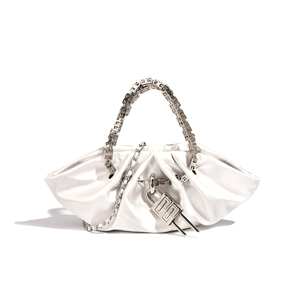 MEURI Lock Detailed Cross Body Bag
