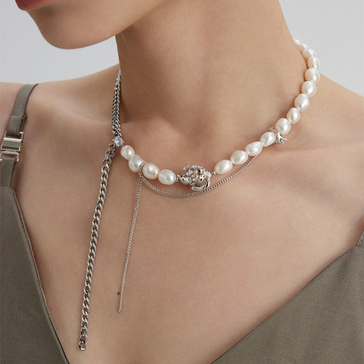 NULES Pearl Long Necklace