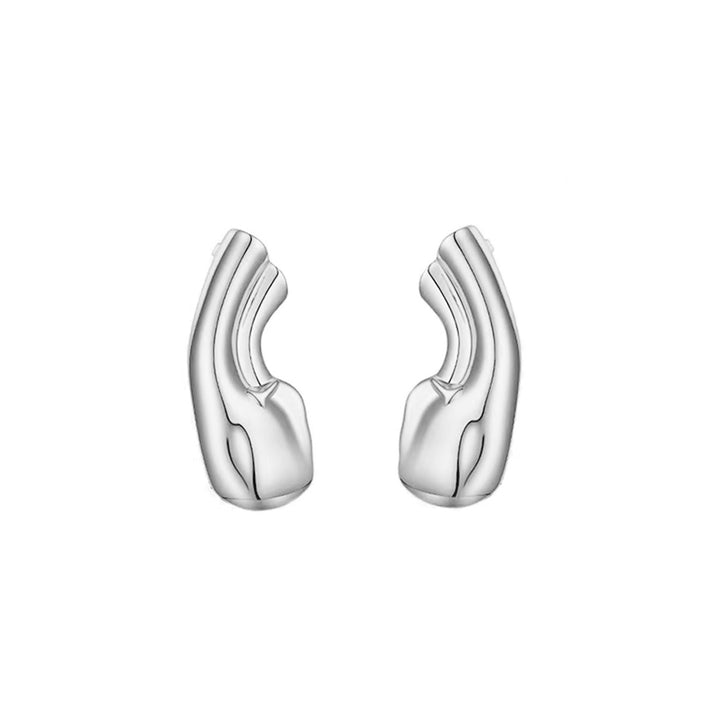RELIN Ear Shaped Clip On Earrings - Pair