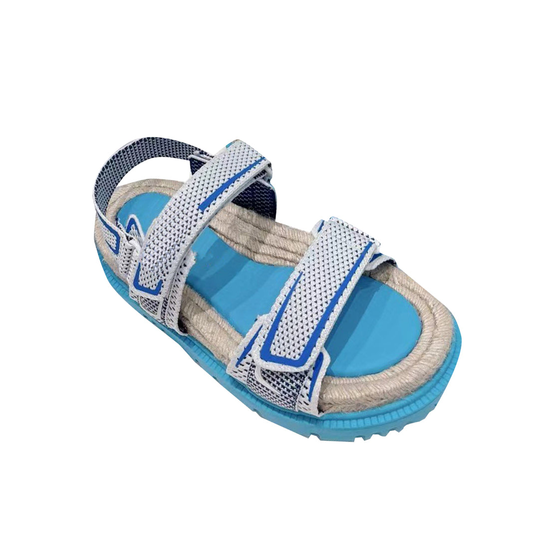 SARUH Velcro Closing Flat Sandals