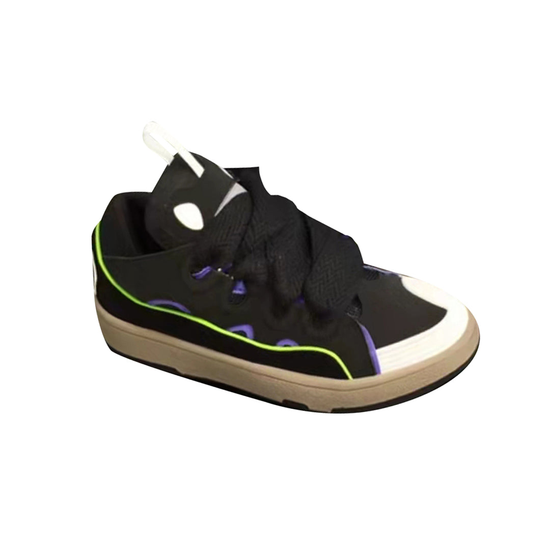 MEN - SAUEN Chunky Lace Up Mixed Color Sneakers