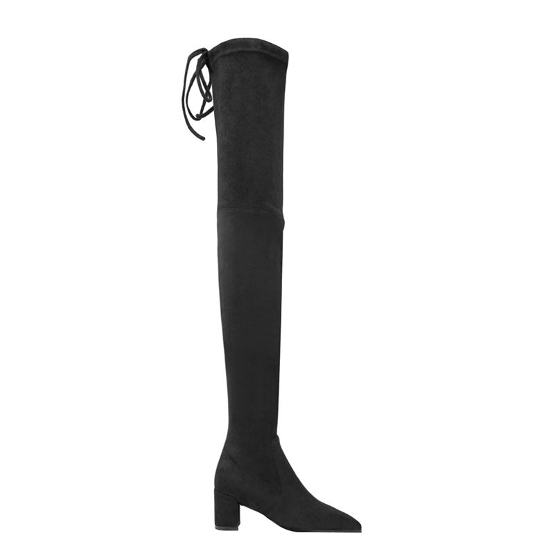 SELYN Lace Up Over The Knee Boots - 5.5cm