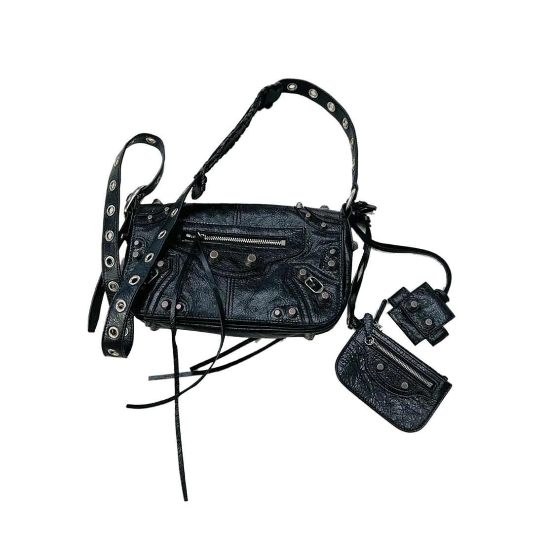 SUNIC Buckled Leather Cross Body Bag
