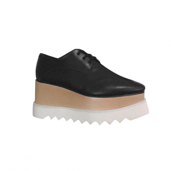 WEMER Lace Up Oxford Platform Sneakers - ithelabel.com