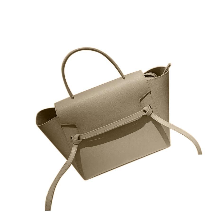 AYLON Strap Embellished Leather Tote Bag - Mini - ithelabel.com