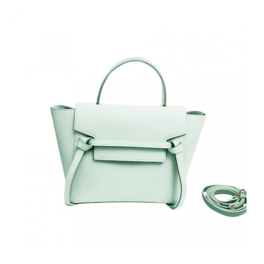 AYLON Strap Embellished Leather Tote Bag - Mini - ithelabel.com