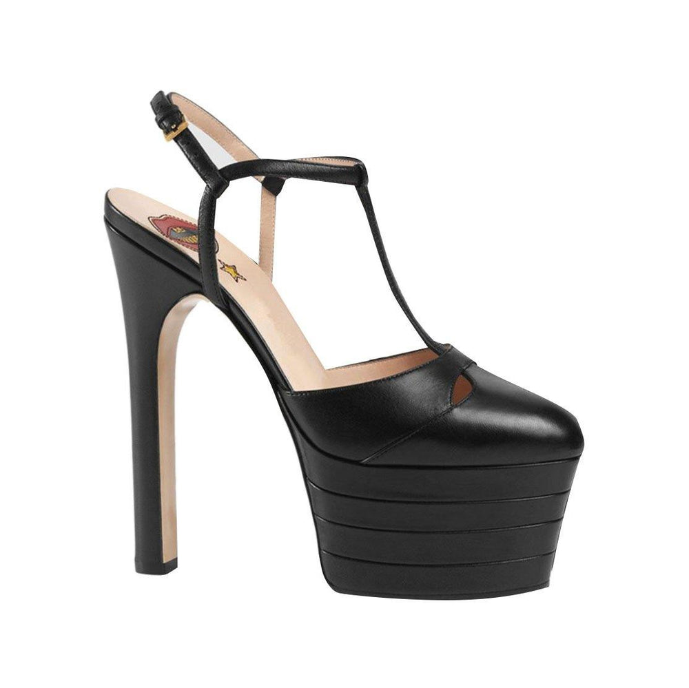 BESEY T-Strap High Heel Platform Sandals - ithelabel.com