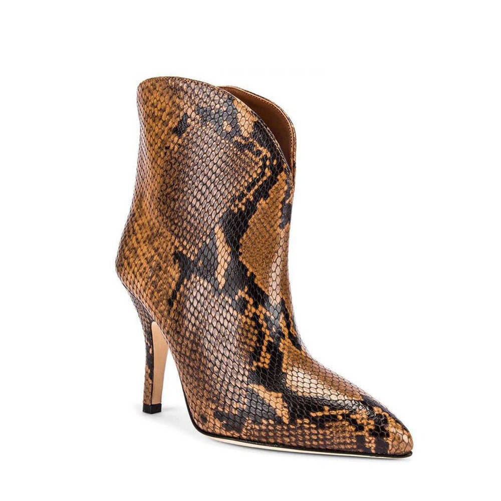 JESIA Printed Leather Ankle Boots - ithelabel.com