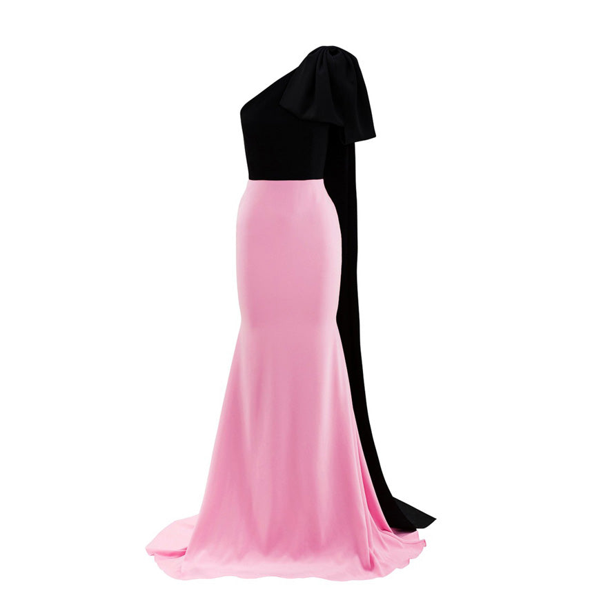 JINFA Bi-Color Maxi Evening Dress Gown