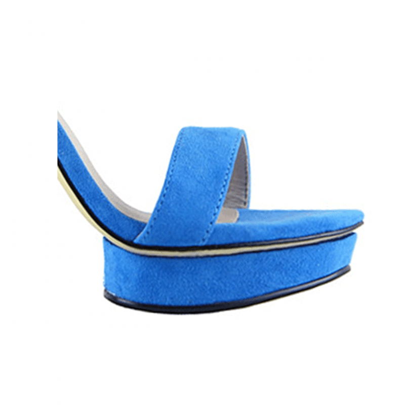 KULMA Platform Suede High Heel Sandals - 10cm - ithelabel.com