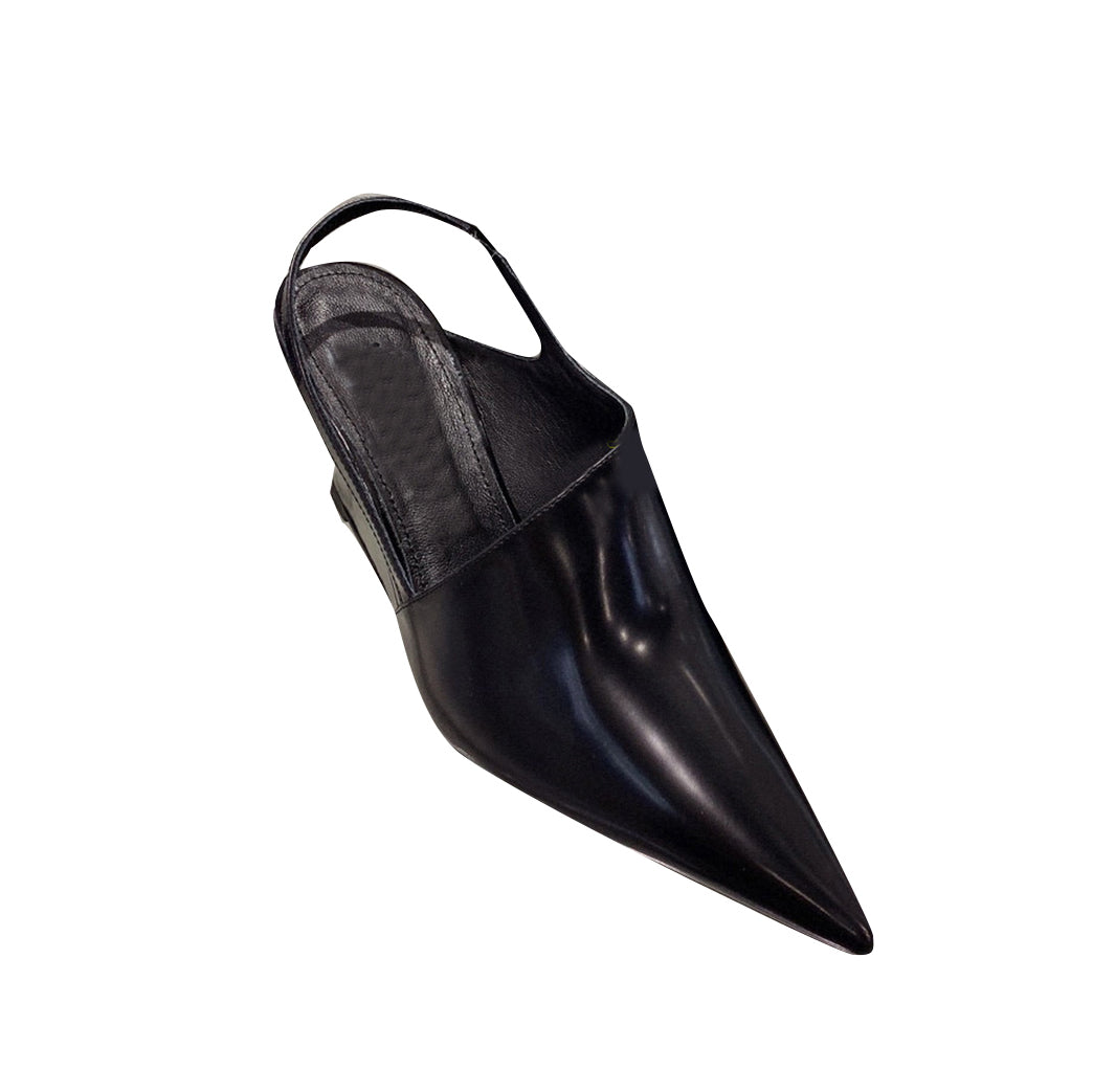 LENNI Cut Out Wedged Heel Sandals