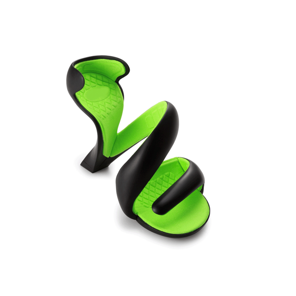 LIEKE PVC Sculptured Heel Sandals - ithelabel.com