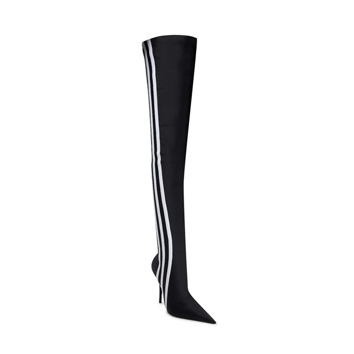 MAWEL Striped High Heel Over The Knee Boots