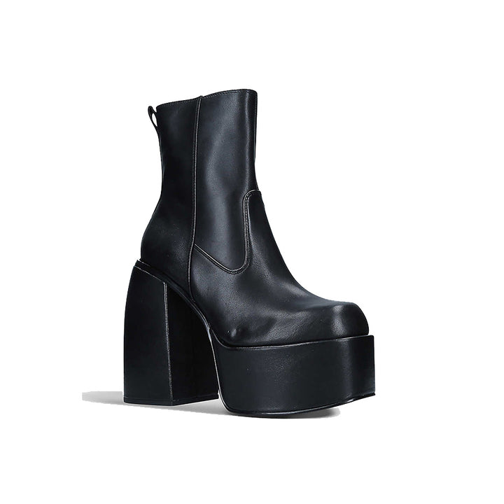 NIELS Block Heel Platform Ankle Boots
