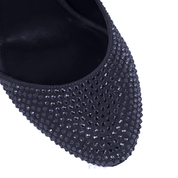 NUREI Diamante Lace Up High Heel Sandals
