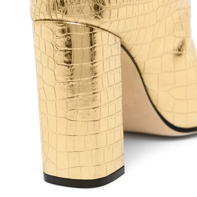 OKANA Patent Leather Knee High Boots - ithelabel.com