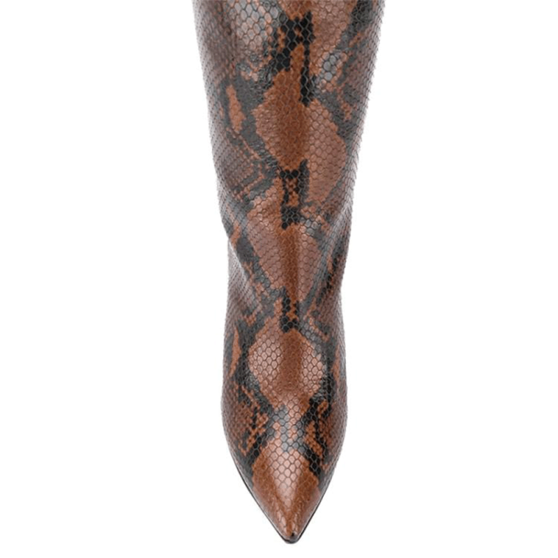 OKANA Printed Leather Knee High Boots - ithelabel.com