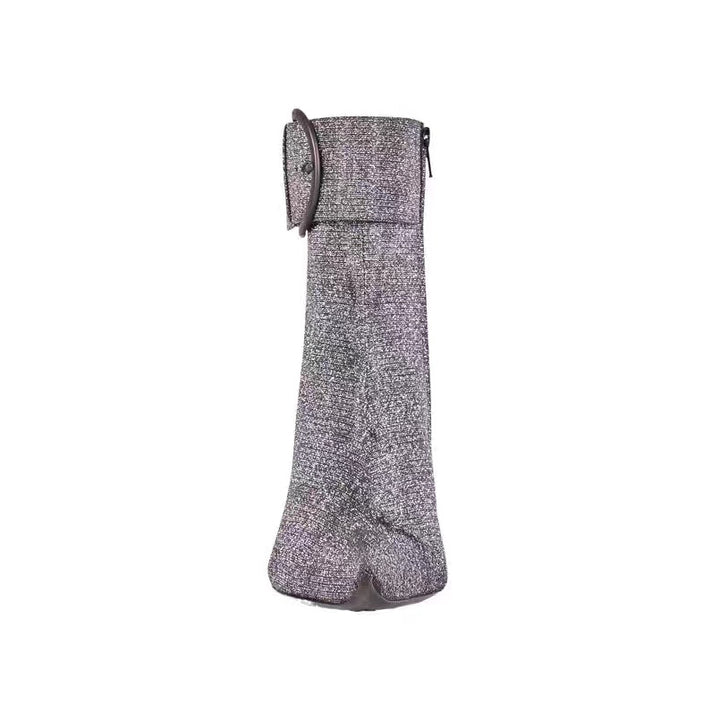 RAMET Buckled High Heel Ankle Boots