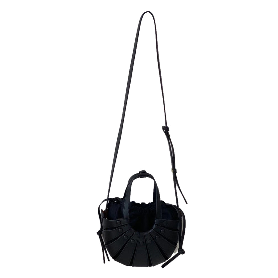 SIANA Cut Out Leather Tote Bag - ithelabel.com