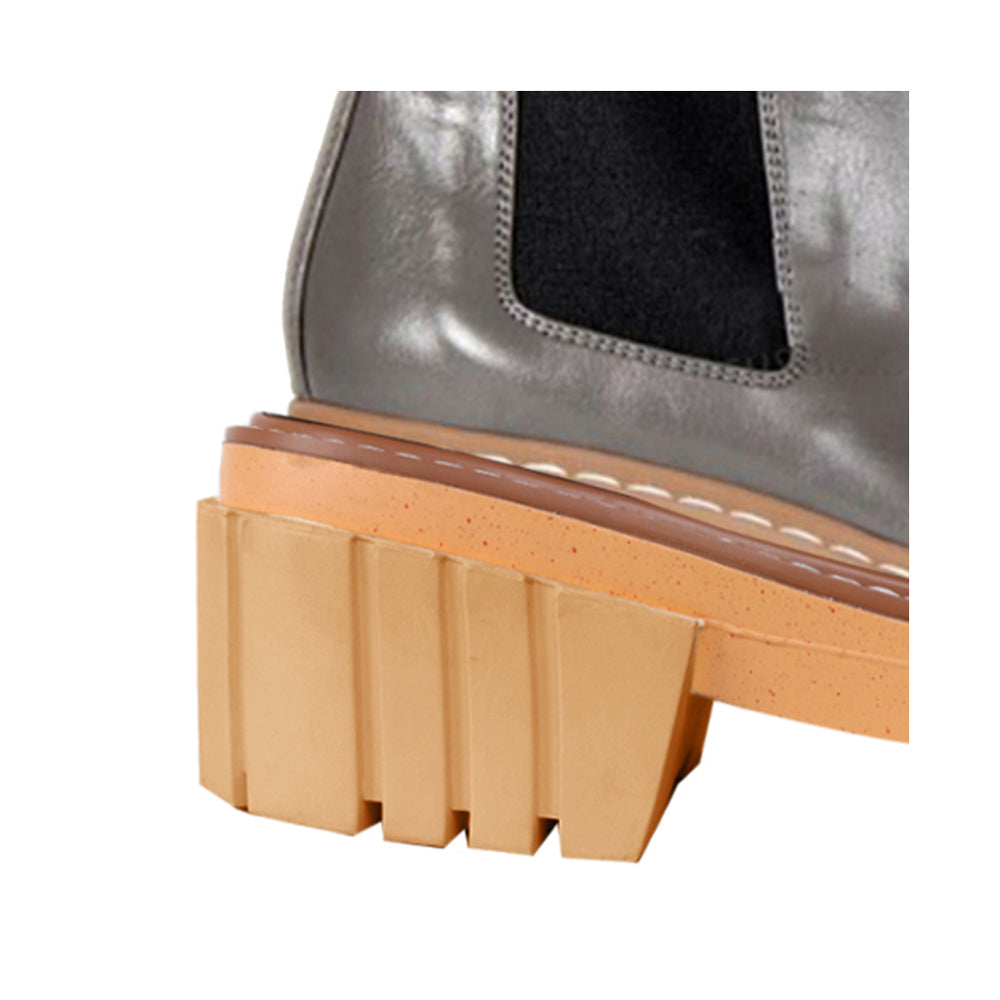 SIKIO Leather Platform Ankle Boots - ithelabel.com
