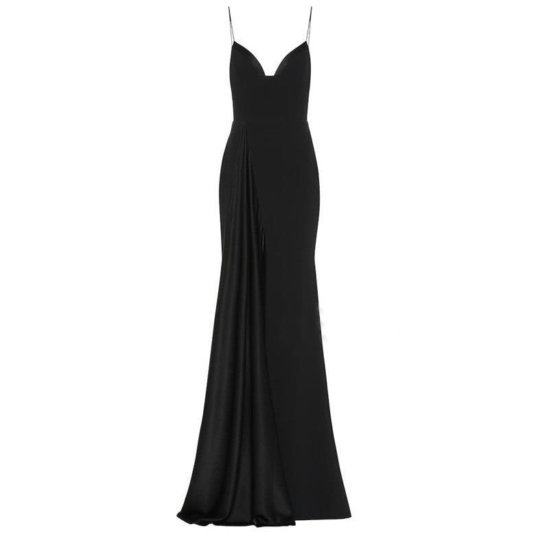 Black SIKIW Slip Maxi Evening Dress Gown | i The Label – I The Label