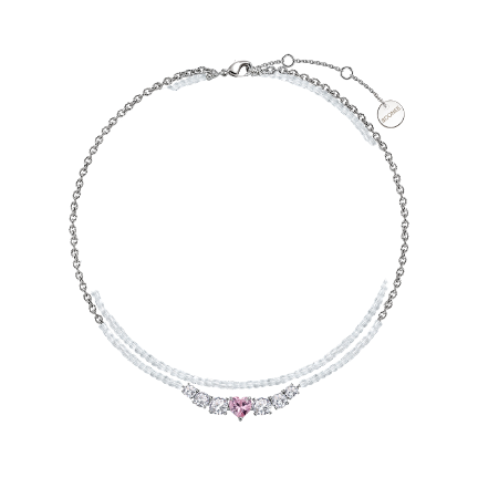 TUSRA Diamante Double Layers Necklace