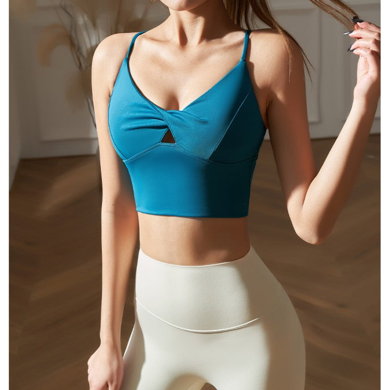 SONUA Yoga Pilates Backless Fitted Sports Bra