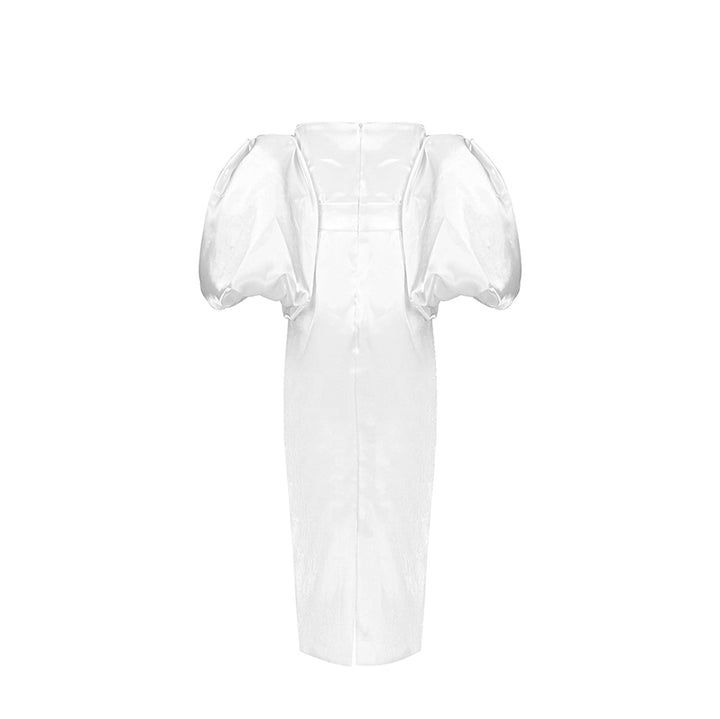 SCITT Puff Sleeves Off-Shoulder Maxi Dress