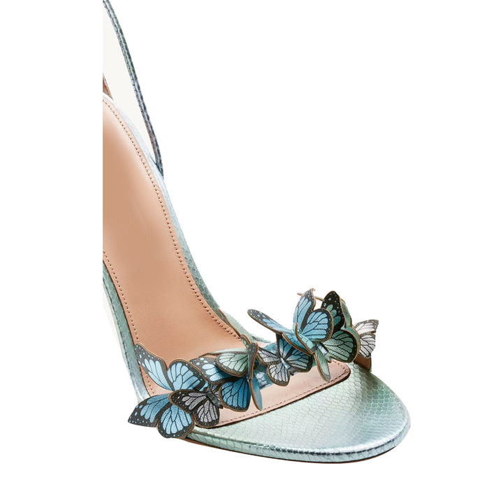 JESYE Butterfly Embellished Lace Up High Heel Sandals - 9.5cm