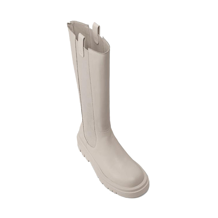 KANIO Platform Leather Knee High Boots - ithelabel.com