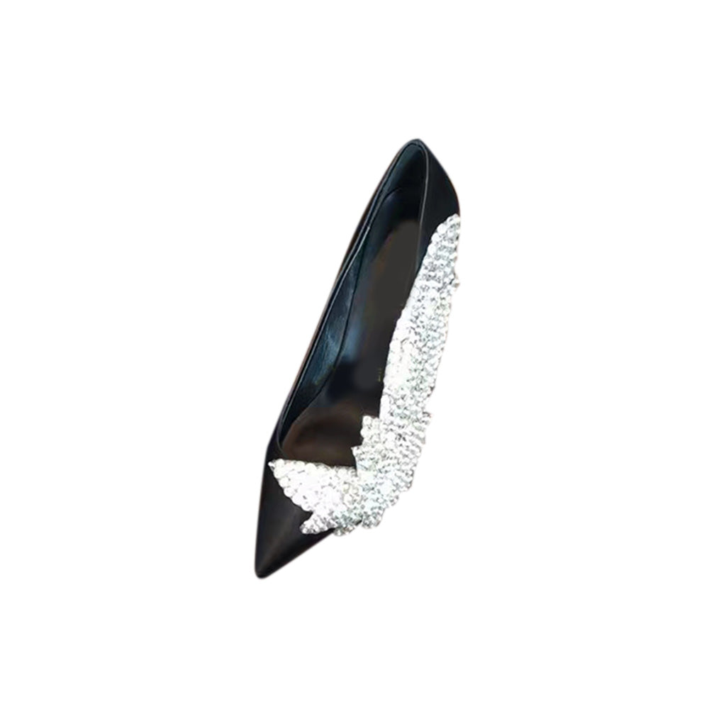 KATTA Side Sequin High Heel Satin Pumps - 10cm