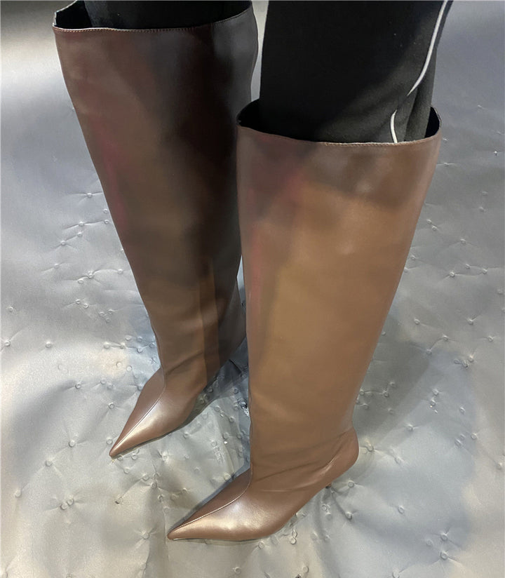 KEJUM Stiletto Heel Over The Knee Boots