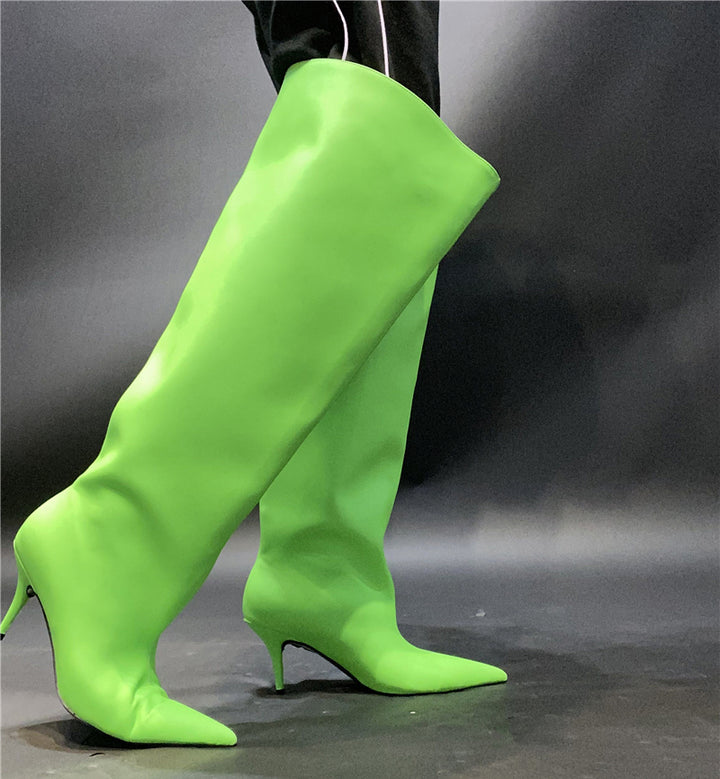 KEJUM Stiletto Heel Over The Knee Boots