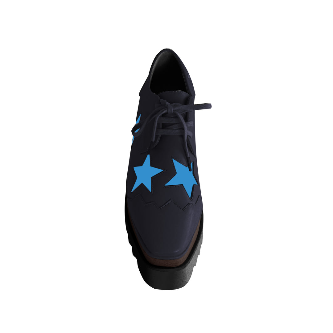 LIBBY Star Lace Up Oxfords Platform Sneakers