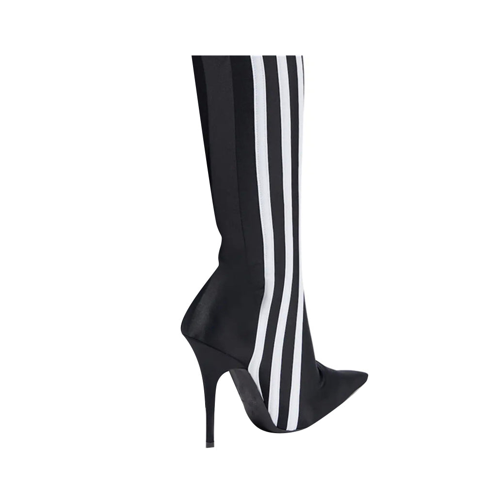 MAWEL Striped High Heel Over The Knee Boots