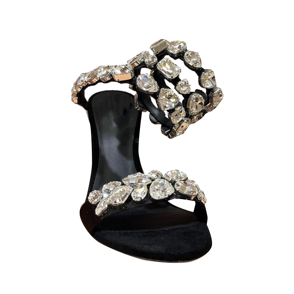 RADUI Diamante Wrap High Heel Sandals - 10cm