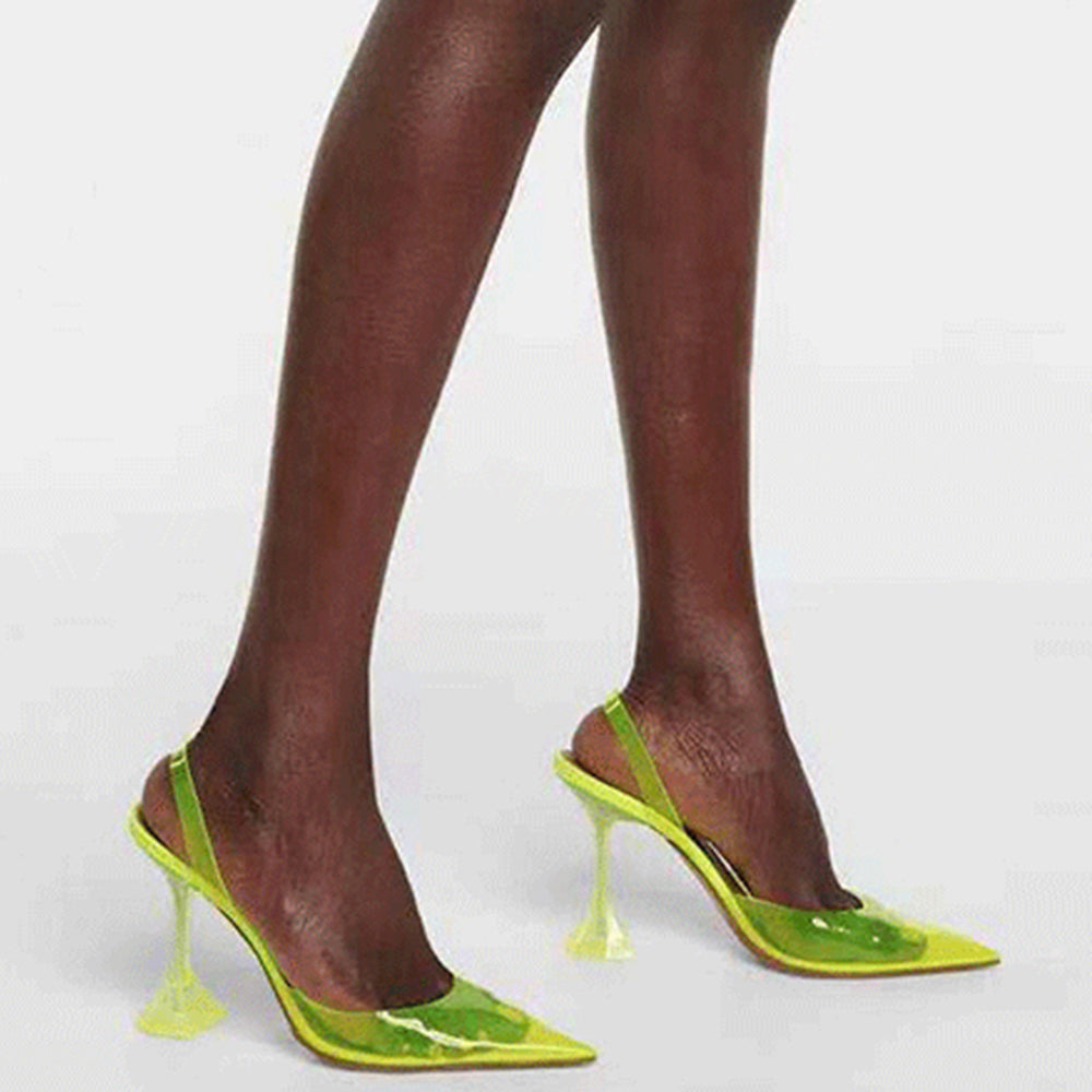 RILKA PVC High Heel Naked Sandals - ithelabel.com