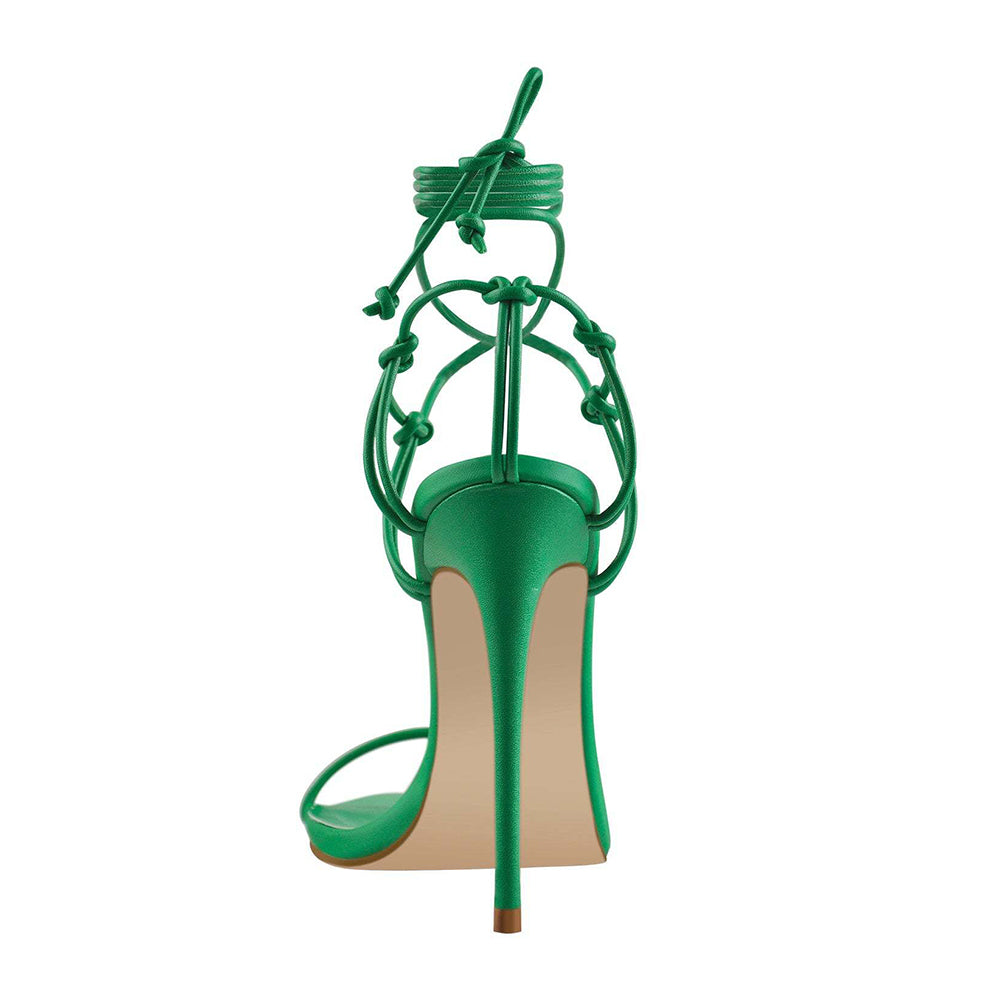 RUHEL Lace Up High Heel Sandals