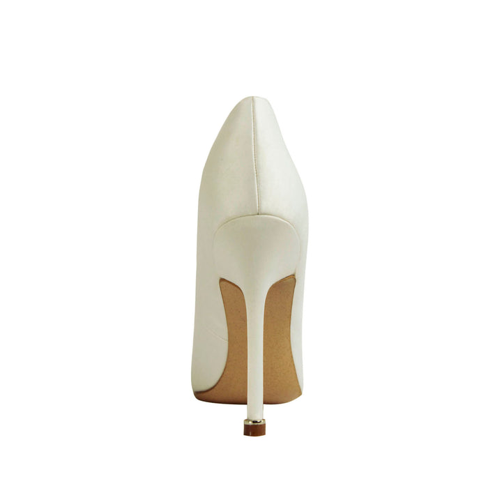 MIRKO Diamante Embellished Satin Pumps - ithelabel.com