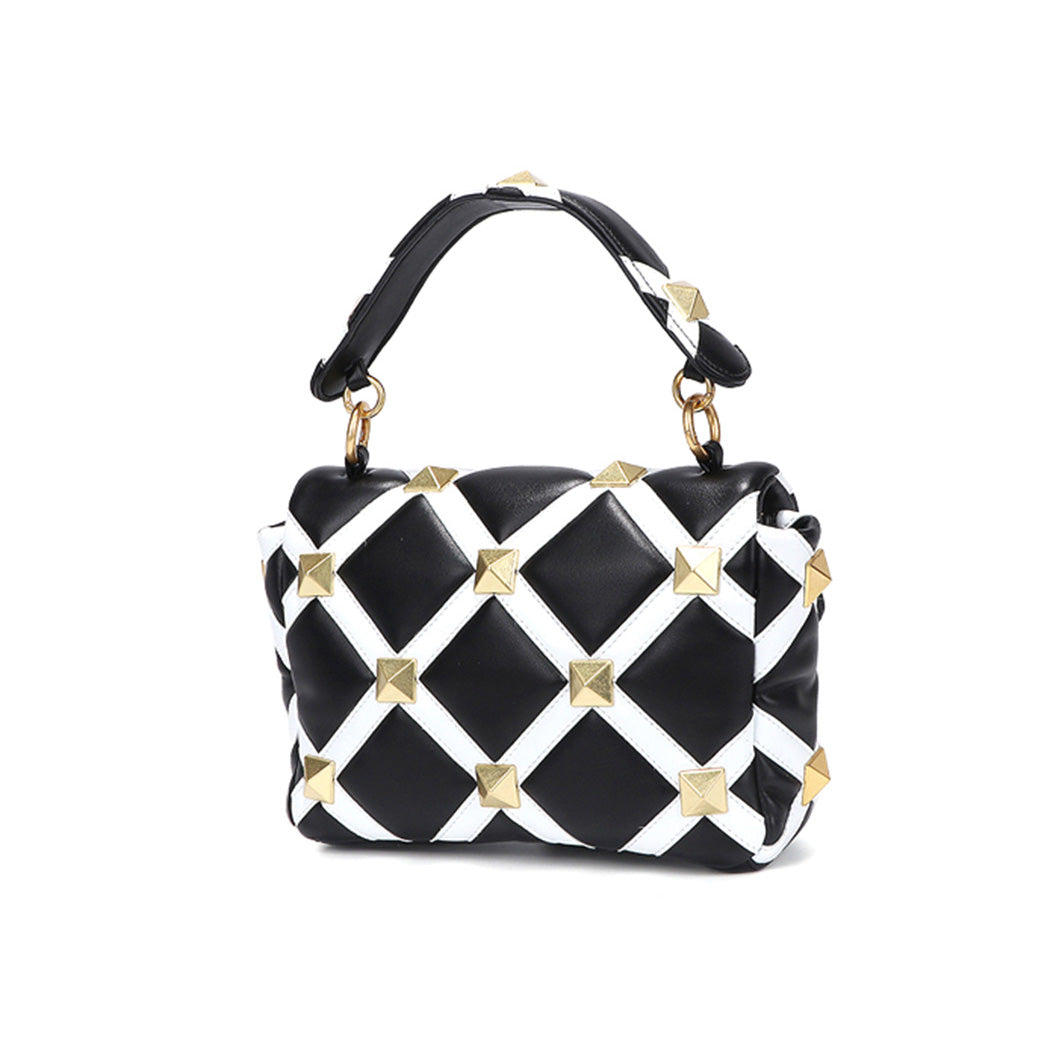 RALGO Studded Quilted Tote Bag