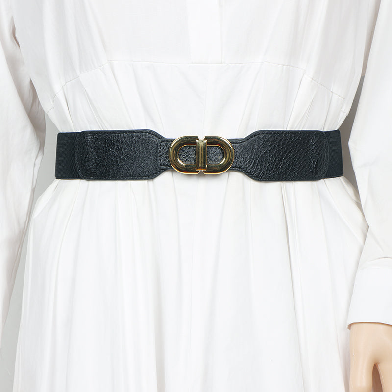 Black RUEKO Cut Out Girdle Belt | i The Label – I The Label