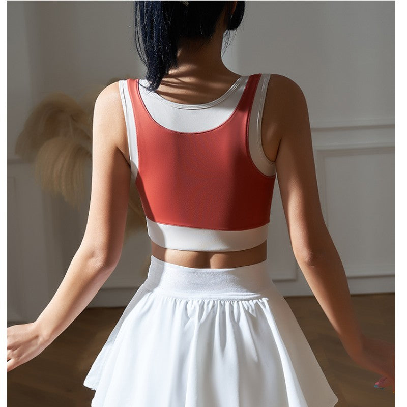 VAURA Yoga Pilates Bi-Color Fitted Sports Bra