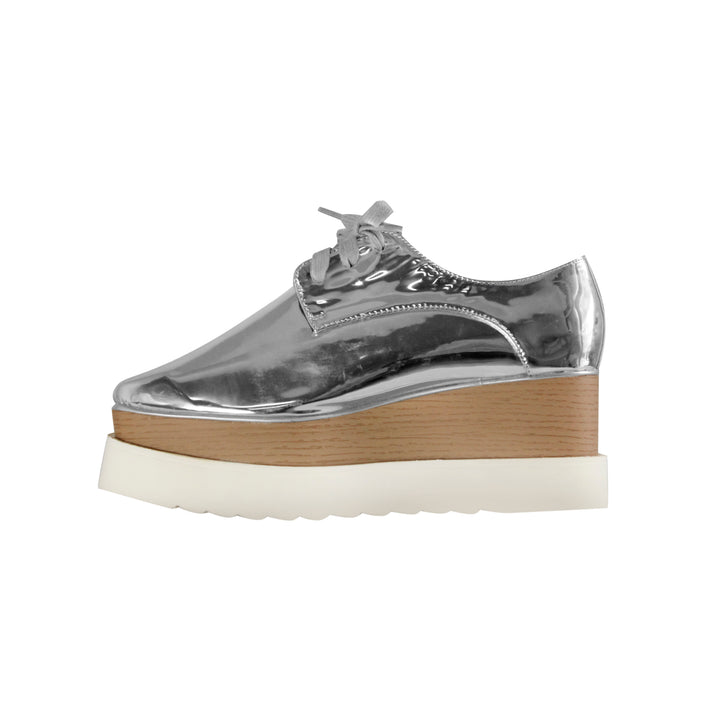 WEMER Lace Up Oxfords Platform Sneakers - ithelabel.com