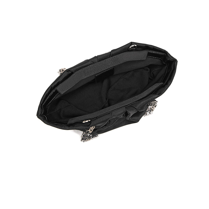 MEURI Lock Detailed Cross Body Bag
